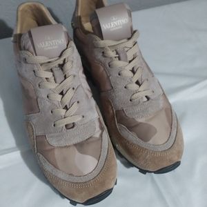 Valentino Rockstud Camo Sneakers